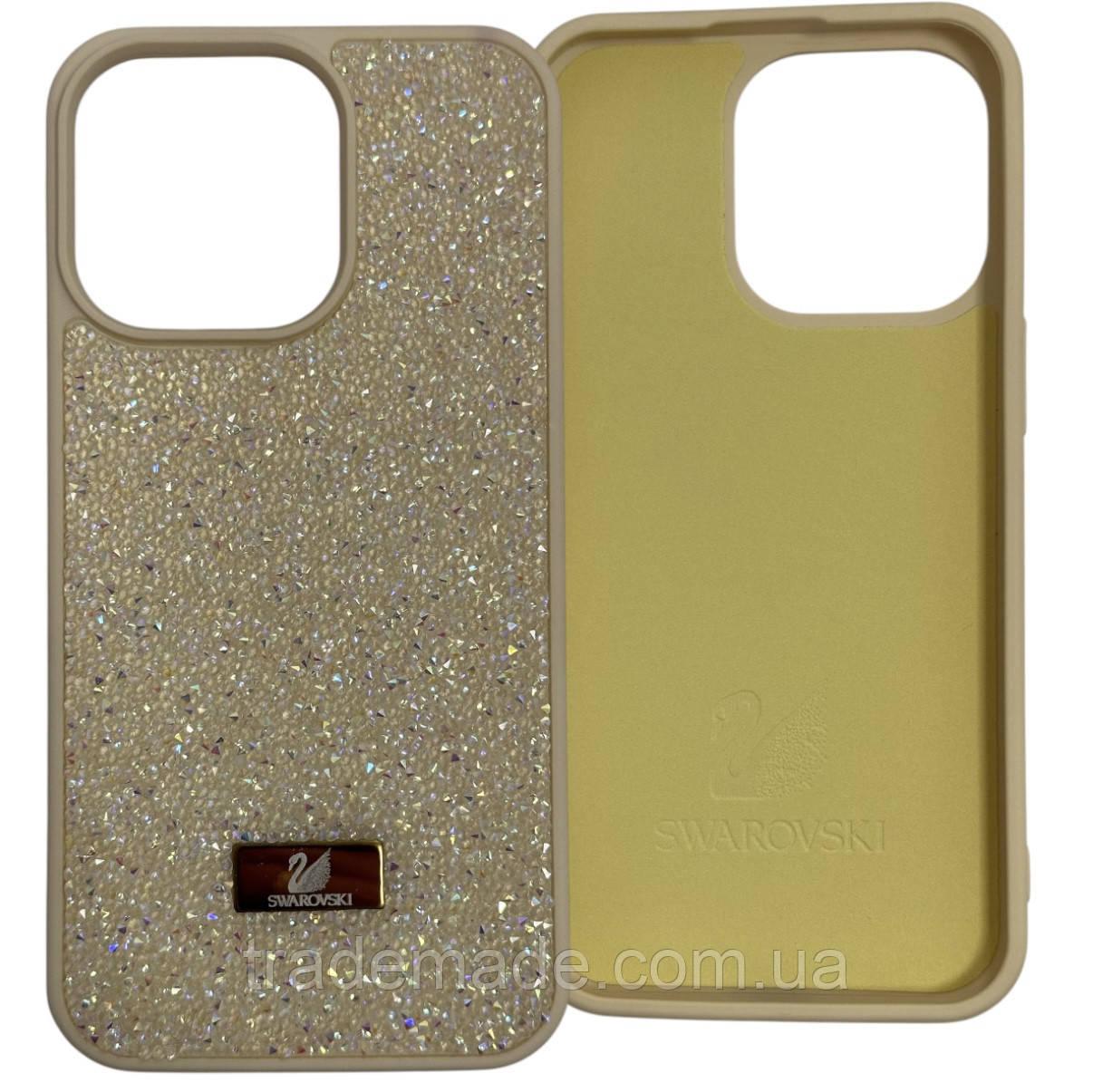 Чохол Swarovski з мягкою мікрофіброю для iPhone 13/14