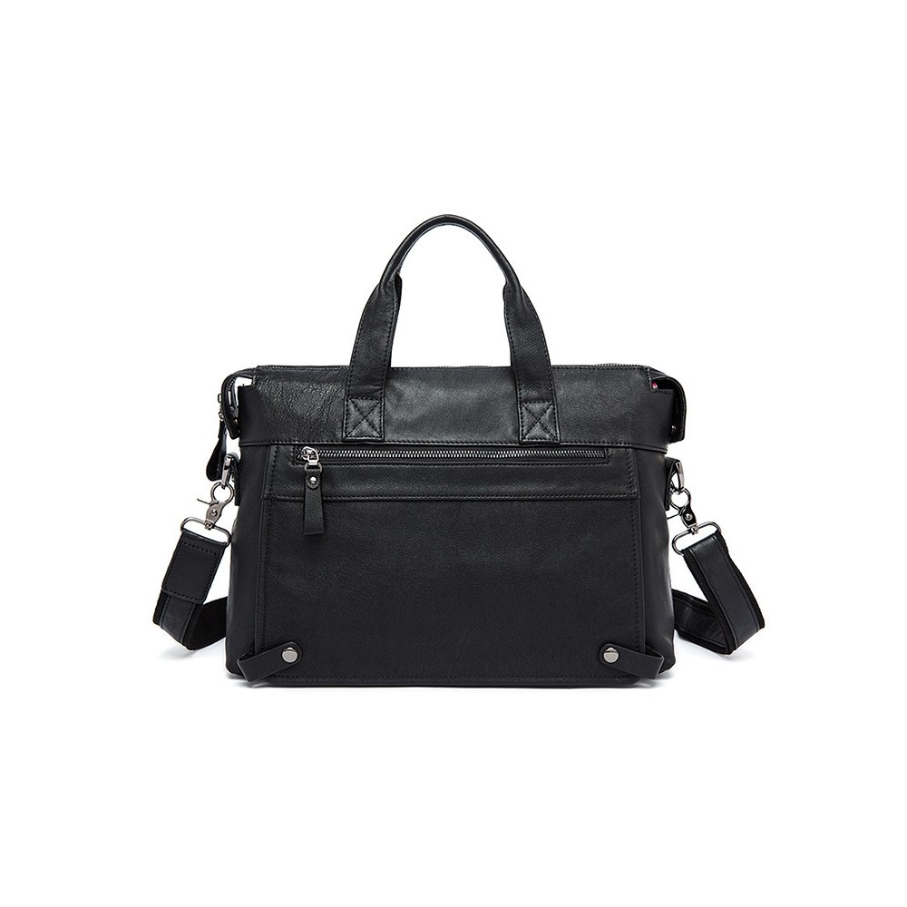 Портфель м'який шкіряний BUFFALO BAGS 7120A-1 чорний