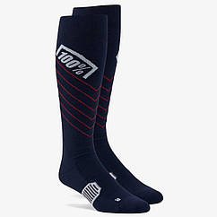 Мотошкарпетки Ride 100% Hi-Side Thin, Темно-сині, L/XL