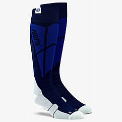 Мотошкарпетки Ride 100% Hi-Side Thin, Сині, L/XL