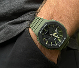 Тактичний годинник Casio G-SHOCK GA-2110SU. Водостійкий корпус. Олива, фото 5