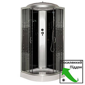 Душовий бокс 61 BF RC Black Puzzle 90х90х210 низький піддон