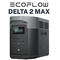 Зарядна станція EcoFlow DELTA 2 MAX (2048Вт*год / 2400Вт, єврокабель, перехідники)