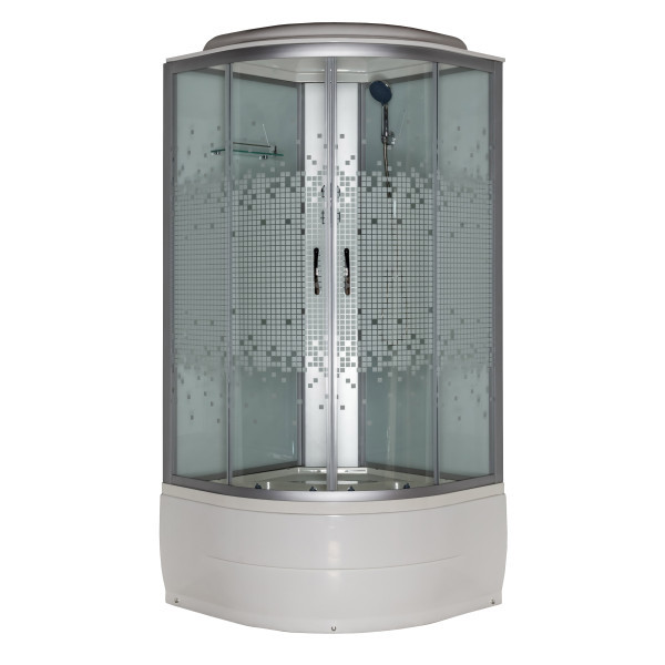 Душовий бокс Vivia 95 BF JK White Puzzle 90х90х217, фото 1