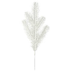 30 Штучна гілка ялинки біла 33 см