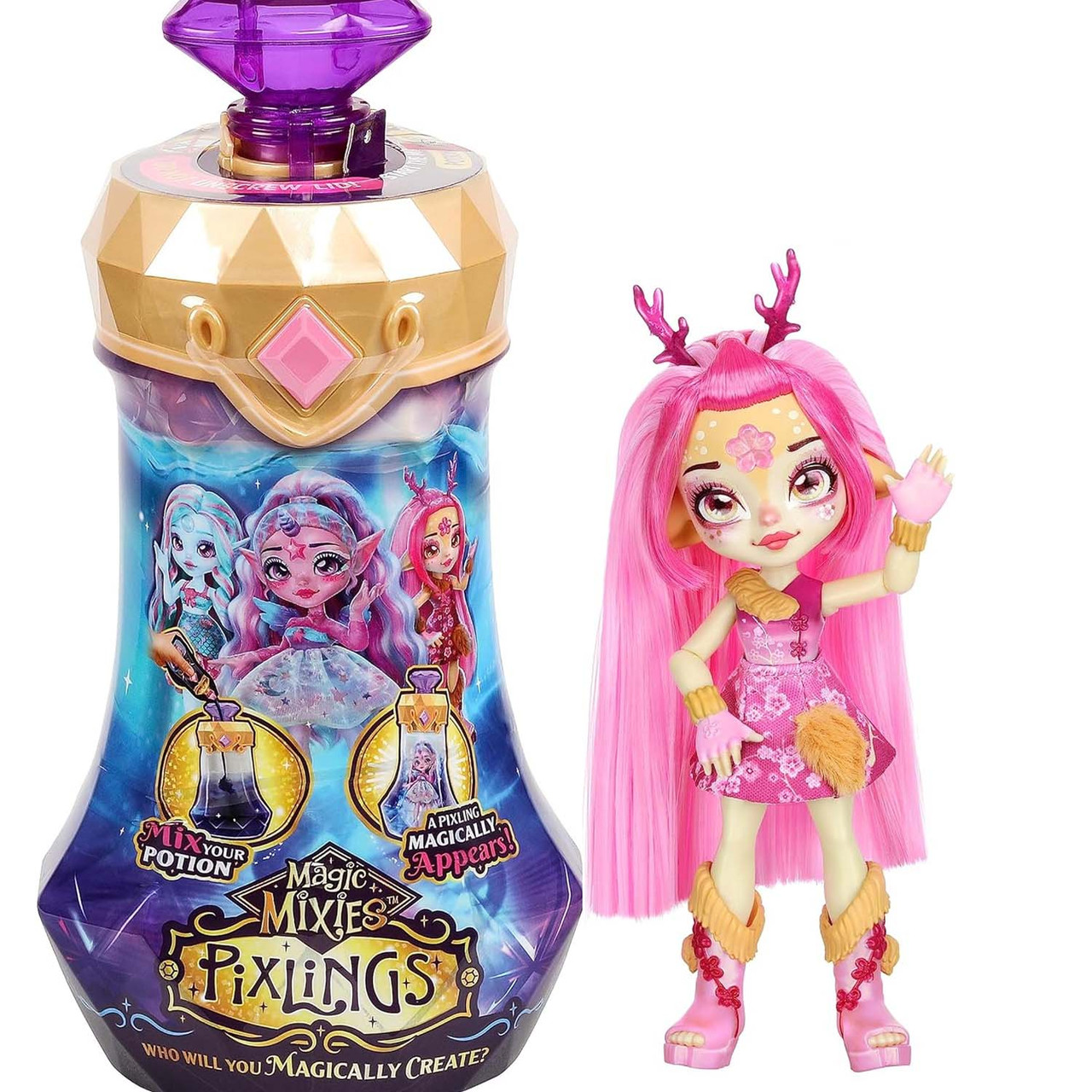 Лялька Меджик Мікіс Дірлі Magic Mixies Pixlings Deerlee 14881, фото 1