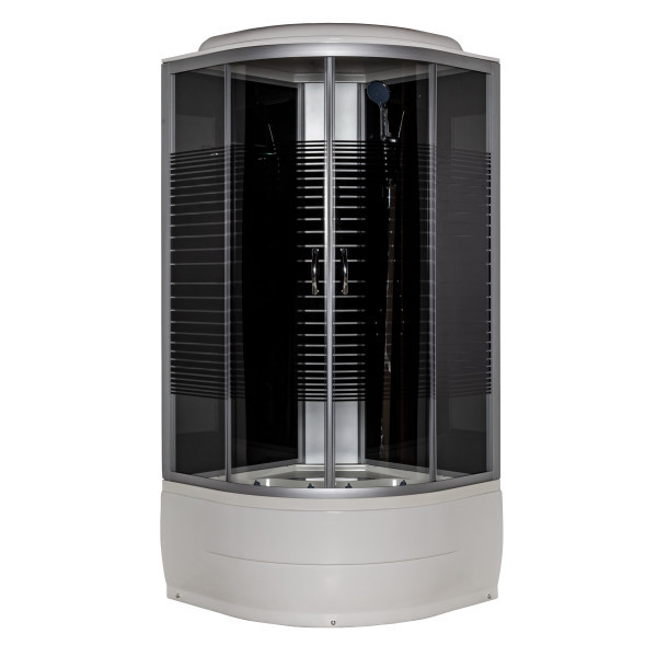 Душовий бокс Vivia 95 BF JK Black Line 90х90х217, фото 1