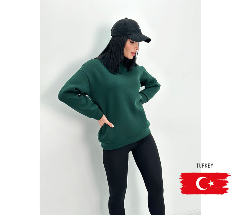 Жіночий теплий батник "Wear" Турція оптом | Норма і батал