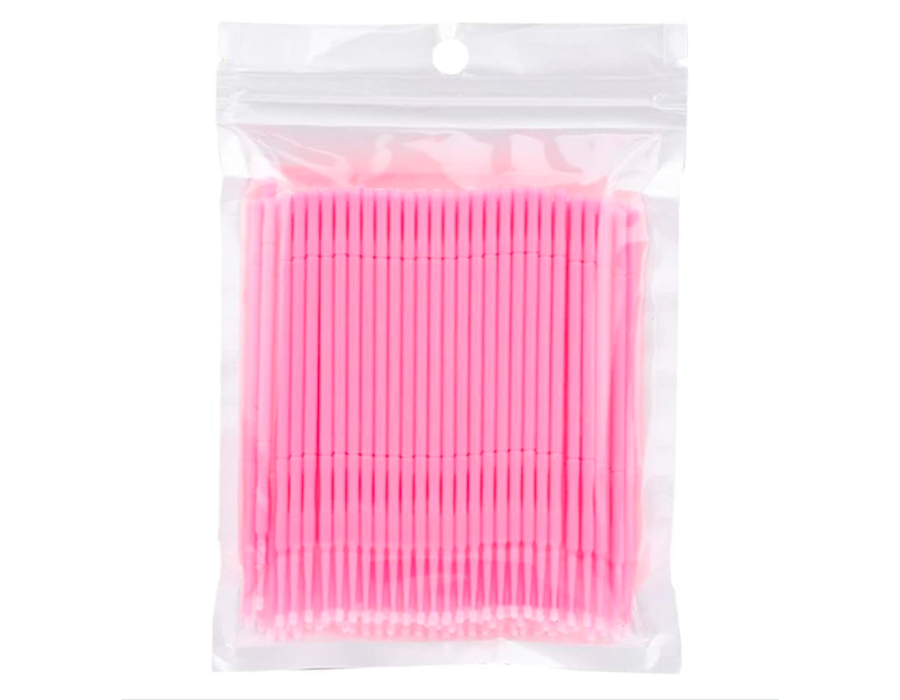 Мікробраші (палички для анестезії), рожеві 100 шт.