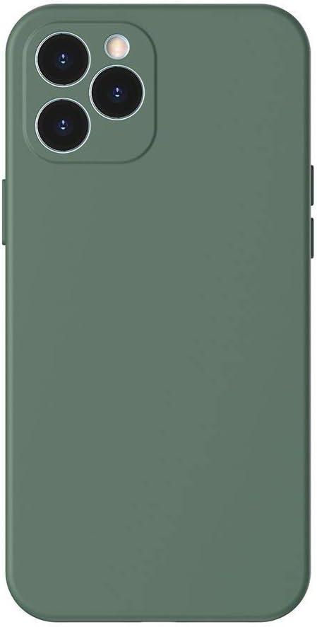 Чохол Baseus для iPhone 12 Pro Max Liquid Silica Gel, Green (WIAPIPH67N-YT6A), фото 1