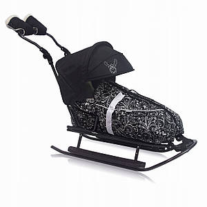 Санки Rasper з утепленим спальним мішком (7в1, підніжки, спинка, пушер, муфти, капюшон) 14026