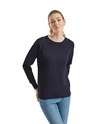 Світшот жіночий синій светр легкий (глибокий темно-синій) Lightweight raglan Fruit Of The Loom,XS
