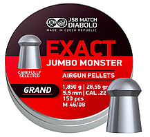 Кулі JSB Exact Jumbo Monster Grand 5.52мм, 1.850гр, 150шт