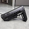 Приклад (база) DLG TBS TACTICAL DLG-130, для трубок Mil-Spec, колір Чорний, гніздо антабки на 2 сторони (DLG-130 BL), фото 10