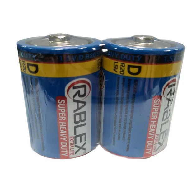 Батарейки R20 Rablex 2 шт., фото 1