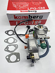 Карбюратор газ бензин для генераторів 4-9 кВТ (механізм важільний) Kamberg на 3 положення