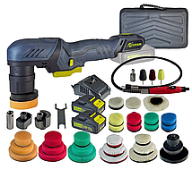 Полірувальна шліфувальна машина ротаційна-ексцентрикова акумуляторна TITAN TDA1212B Set 2 EHA