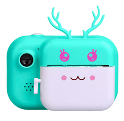 Дитячий фотоапарат моментального друку Print Camera С11 з ріжками +2 рулони паперу