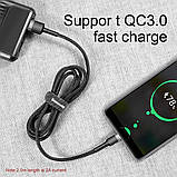Кабель USB Baseus Cafule Type-C 2A 2m, Black+Gray (CATKLF-CG1), фото 7