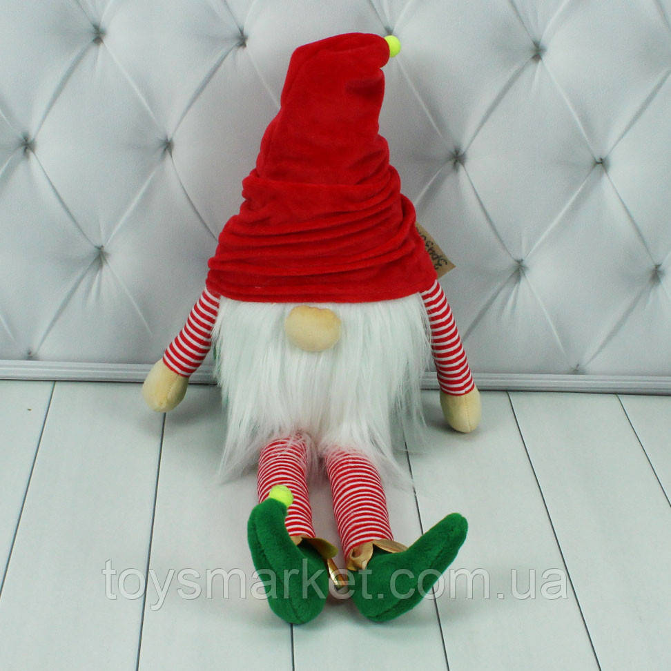 М’яка іграшка Гном різдвяний, 33 см, фото 1