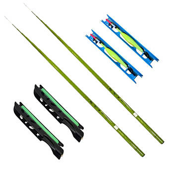 Набір для поплавкової риболовлі: 2 махові вудлища Jocker Pole + мотовило та поплавок