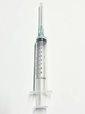 Шприц 3-х компонентний одноразовий стерильний 10 мл з голкою, Луер Сліп 21 G (0.8*38 мм) - медична