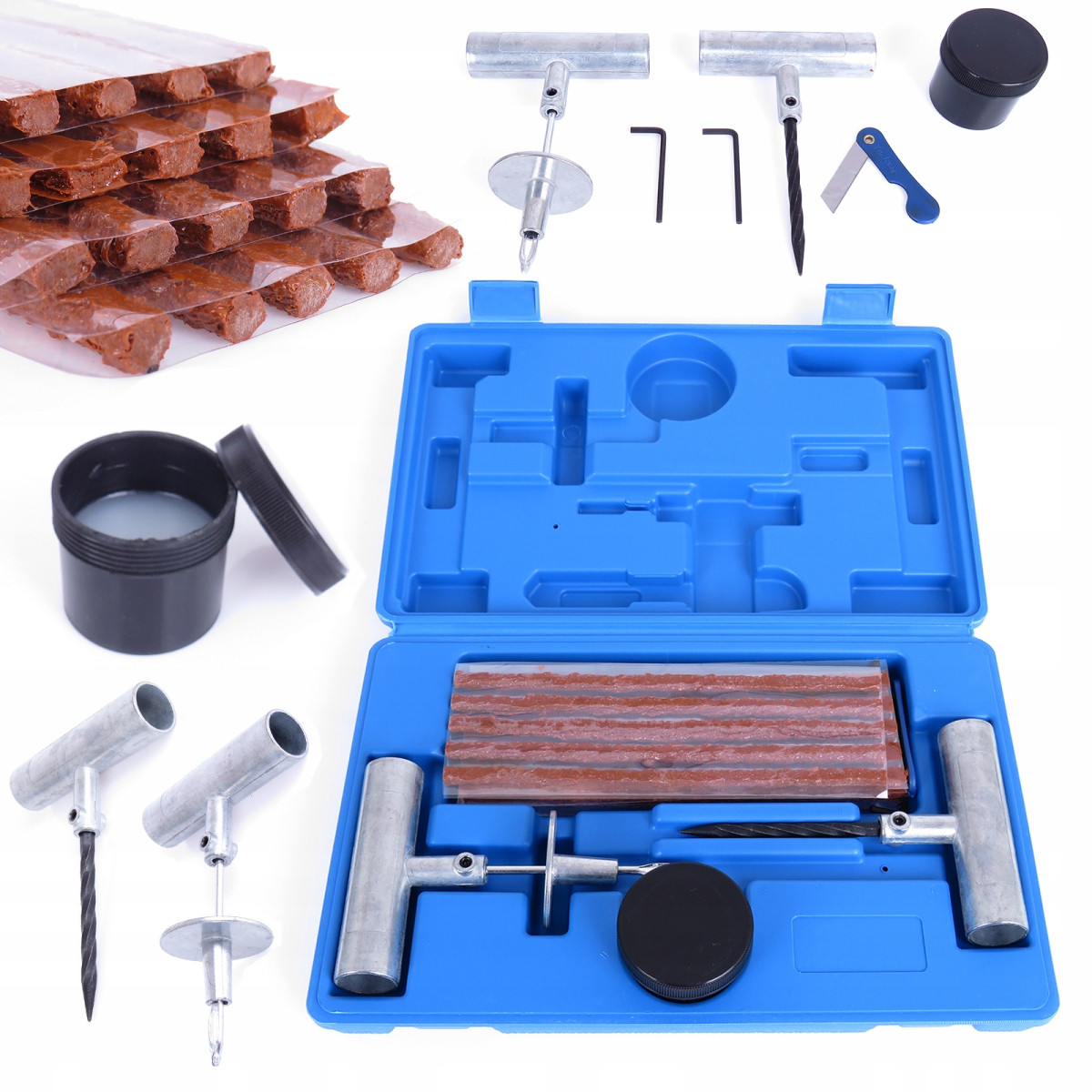 Комплект для ремонту шин (27 ел.) Kraft&Dele КД10444, фото 1