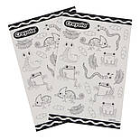 Crayola Розмальовки-наліпки "Рептилії в тропічному лісі" з олівцями., фото 2