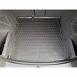 Килимок в багажник гумовий для Skoda Enyaq 2020-2025 Фастбек / Coupe без органайзера / Шкода Еньяк автогум