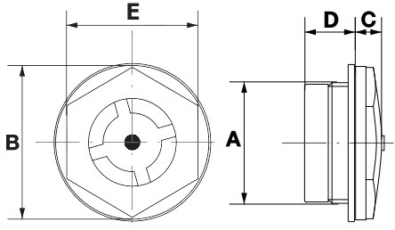 розміри вказівника рівня AL00114 розміри вказівника рівня AL00114