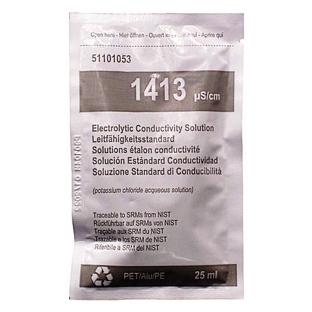 Саші з калібрувальним розчином для кондуктометрів XS SACHET 25ml EC 1413 (1413 μs/cm, 1x25 мл, NIST), фото 1