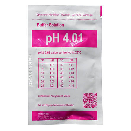 Саші з буферним розчином pH4 XS SACHET 25ml pH 4 (25 мл), фото 3