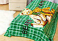 Плед із мікрофібри Ведмедики на зеленій клітині, фото 2