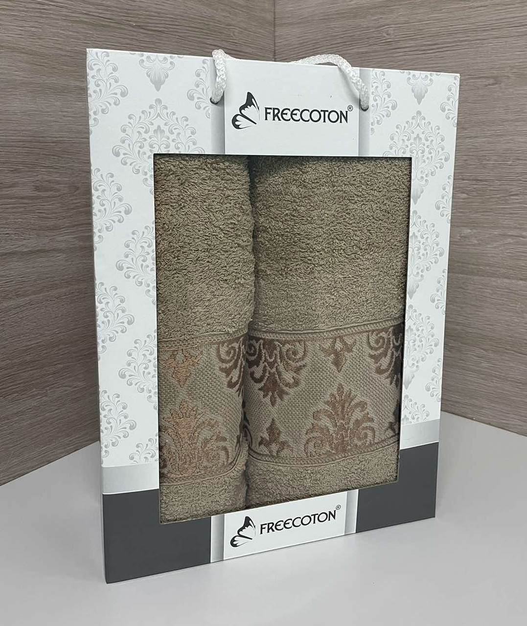 Набір махрових рушників 2 шт FREECOTON Винтаж, фото 1