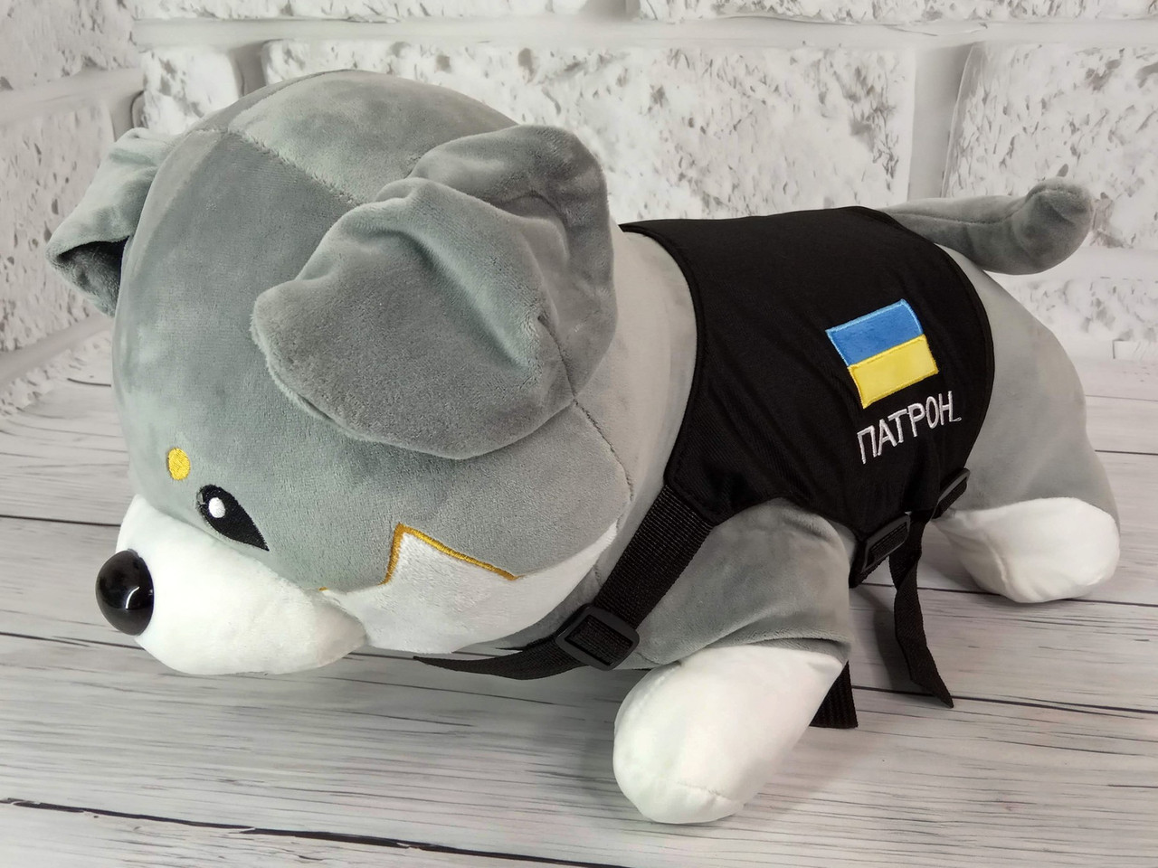 Плед — м'яка іграшка 3 в 1 (Пес Патрон сірий), фото 1