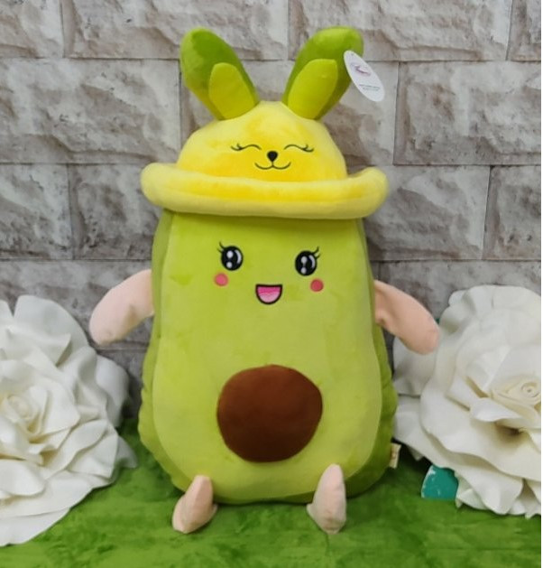 Плед — м'яка іграшка 3 в 1 (Авокадо в жовтій шапці), фото 1