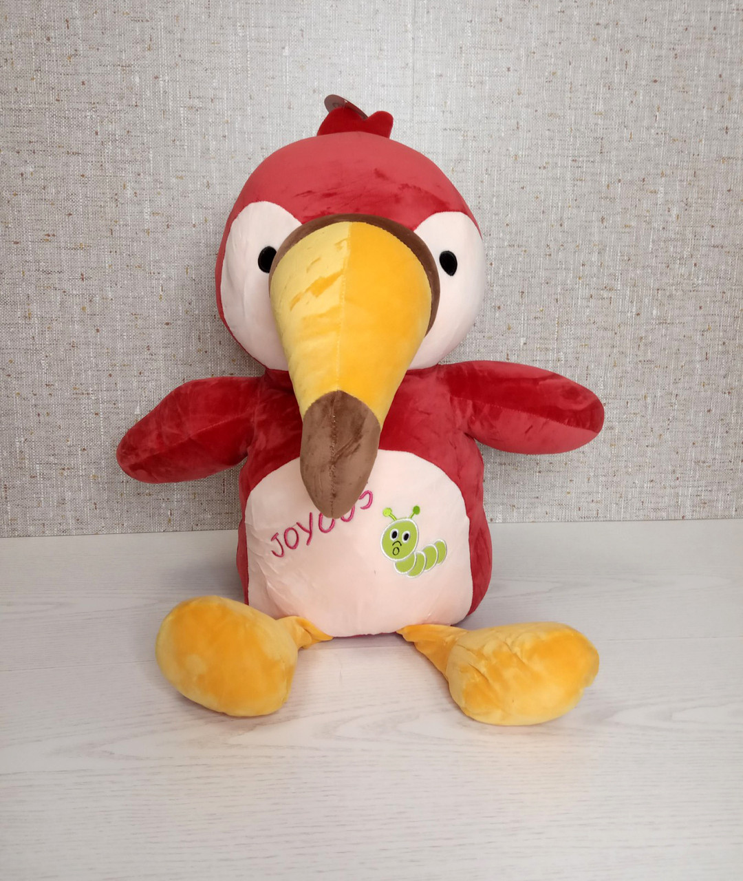 Плед — м'яка іграшка 3 в 1 (Тукан бордовий), фото 1