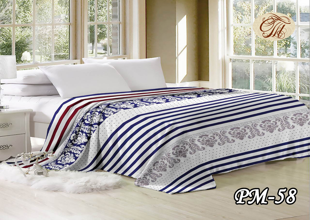 Плед з флису Вензель смугастий (160х210), фото 1