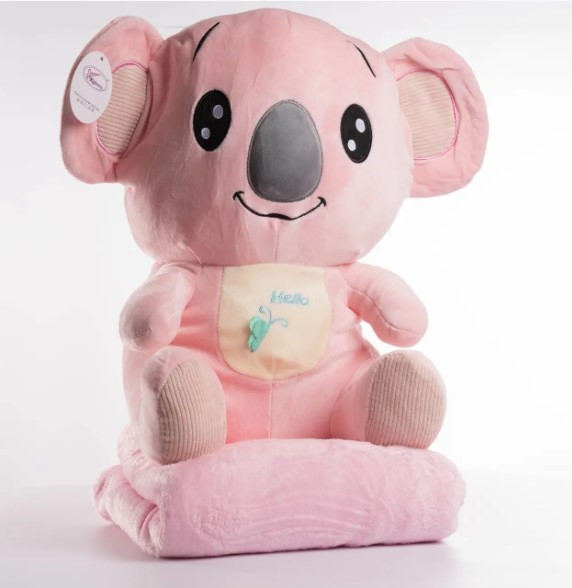 Плед - м'яка іграшка 3 в 1 ( Коала рожева ), фото 1