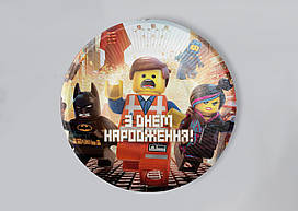 Паперові тарілки "Конструктор" кольорові 10шт. (18 см)