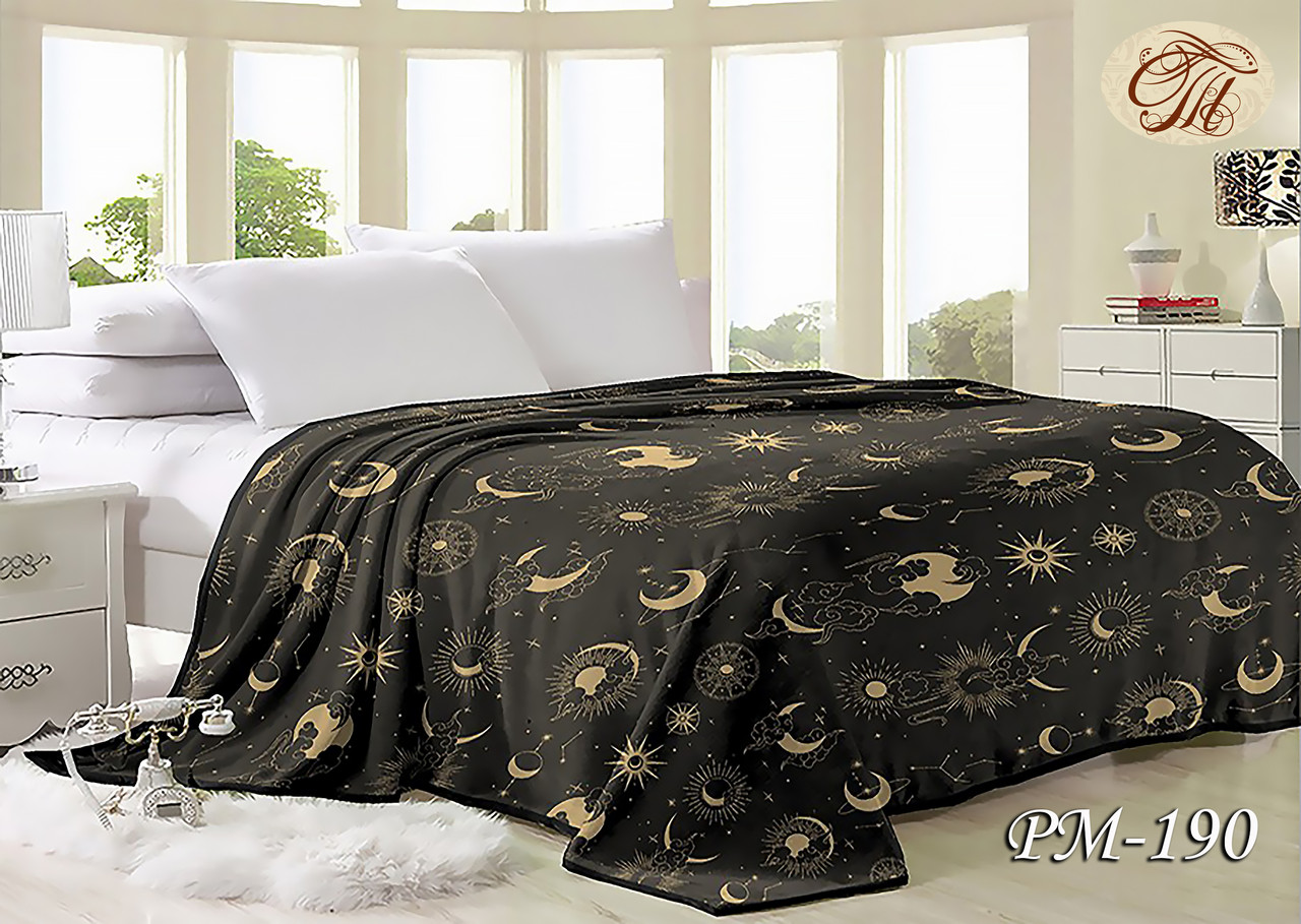 Плед з флису Місяць на ночному небі (200х220), фото 1