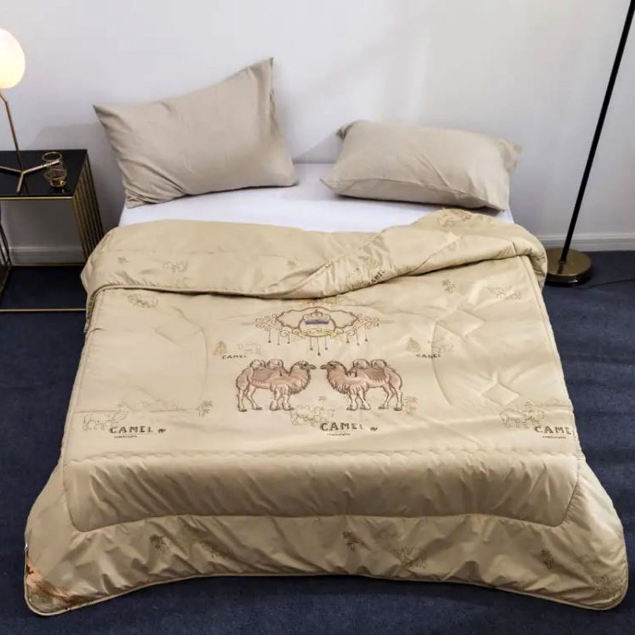 Ковдра ТМ "Bluemarine Camel" верблюжа закрита полуторна, фото 1