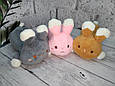 Плед - м'яка іграшка 3 в 1 (Заєць лежачий рудий), фото 5