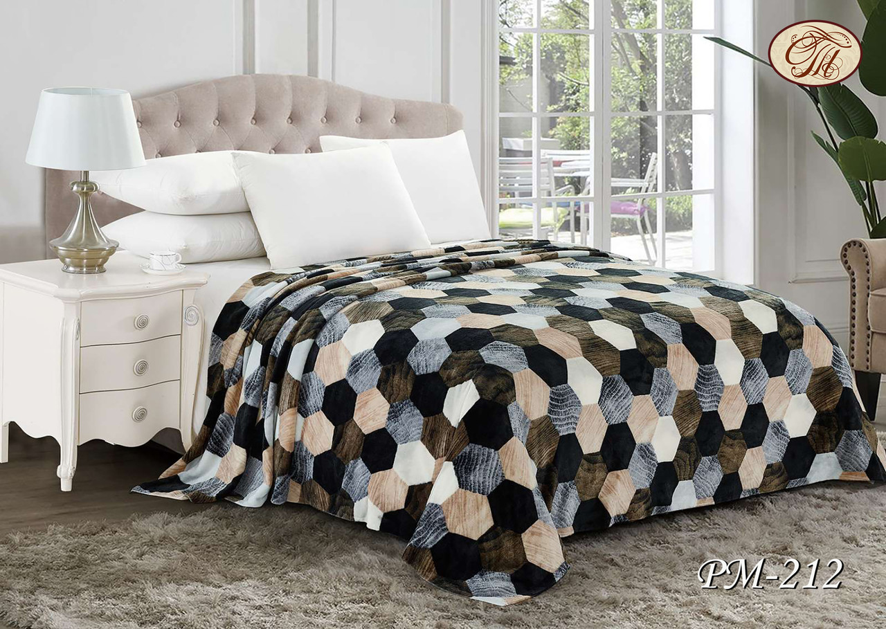 Плед з флісу Соти темні (200*220), фото 1