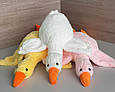 Плед — м'яка іграшка 3 в 1 (Гуска рожева) 90 см, фото 5