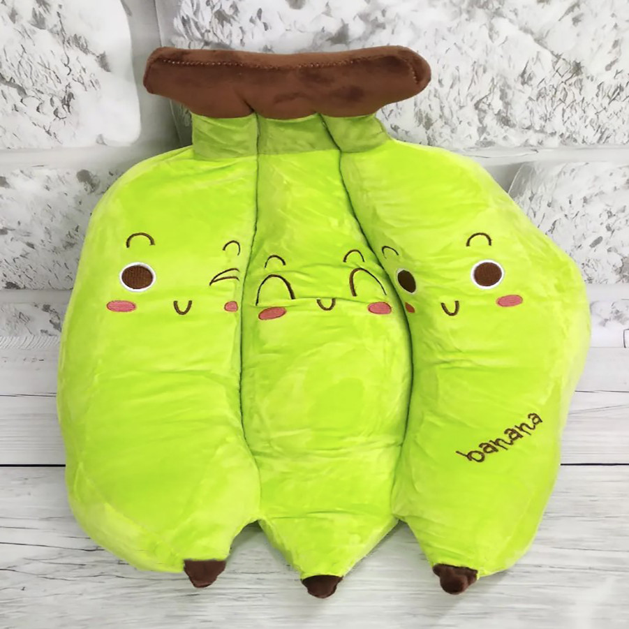 Плед - м'яка іграшка 3 в 1 (Зв'язка бананів салатова), фото 1