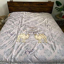 Ковдра ТМ "Bluemarine Camel" верблюжа  закрита євро