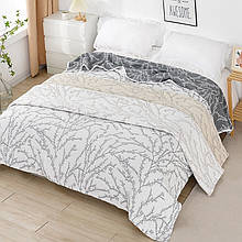 Покривало лен-муслин Malloory Home 200х230 Гілочка в ассортименті