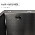 Готове рішення для кухні: Lidz 7849BR Мийка крило праворуч Brushed чорна PVD+Lidz змішувач для кухні, фото 4