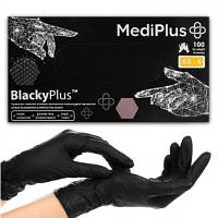 Рукавички нітрилові MediPlus BlackyPlus Чорні 100 шт